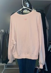 oversized crew neck baby Pink