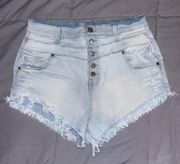 High Rise Jean Shorts 