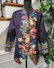 Misslook Floral Long Sleeve Casual Blazer