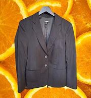 Bebe Black 2 Button Blazer With Front Pockets‎ Size 10