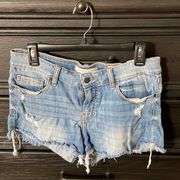 Destroyed Denim Shorts