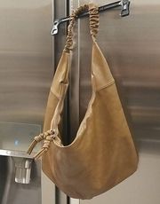 💕MONSERAT DE LUCCA by ANTHROPOLOGIE💕Slouchy Hobo Bag Faux Leather Brown