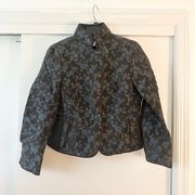 Floral Jacquard Jacket