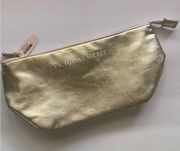 NWT Victoria’s Secret gold zipper medium makeup bag
