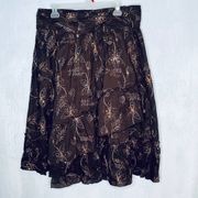 Rampage Brown Wrap Sequin Skirt Juniors 11