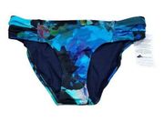 Athleta Mystique Twister Bikini Swim Bottom Blue Watercolor Size XXS