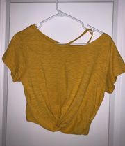 Crop top Mustard Yellow 