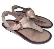 Teva Mahonia 3-point Wedge Sandal‎ Gold Size 8.5