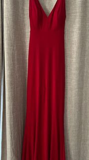 Boutique red prom dress