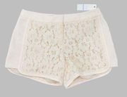 NWT White Floral Eyelet Lace Casual Dressy Shorts by Laundry Shelli Segal Sz 8