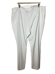 Worthington Modern Fit Women's Dress Pant Wide Leg White Size 24W