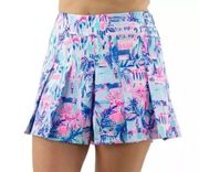 Lilly Pulitzer Luxletic Frazer Short UPF 50+ NWT Pleated Tennis Golf Skort Sz 12