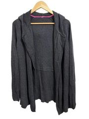 Lululemon grey hooded knit sweater cardigan size 8