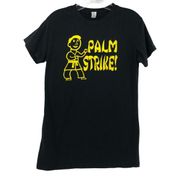 Palm Strike (XL) Second Degree Yellow Belt Karate Black Tee Fitted Tultex