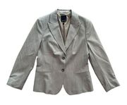 The Limited Womens Pinstriped Suit Set Jacket Pants Gray