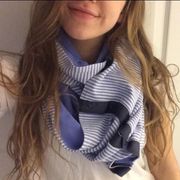 Lululemon striped periwinkle vinyasa scarf