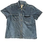 Denim Vintage 90s Bill Blass Button Up