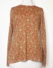 NWOT J McLaughlin ornate metallic button sweater