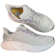 ONE ONE Arahi 6 Harbor Mist Silver Purple Womens Running Sneaker 8.5B