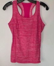 Danskin Now Women's Activewear Fitted Dri-More Pink Racerback Tank Top Size S