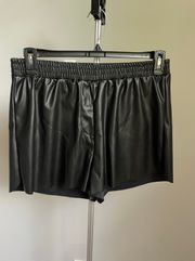 Soft Leather Shorts