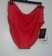 New 3X Coco reef high waisted swim bottoms Coral 3XL