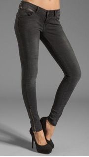 Anine Bing Double Zipper Skinny Jeans Size 24