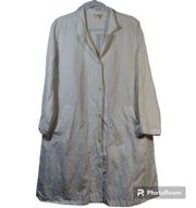 EILEEN FISHER Ivory Organic Cotton Steel Stand Collar Jacket Coat Size M