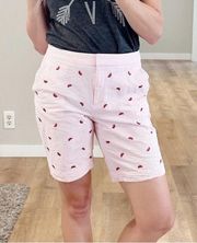 Brooks Brothers Pink Seersucker Bermuda Shorts