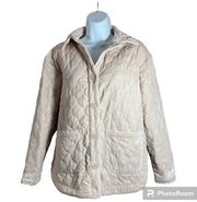 Knox Rose Bagel Beige Quilted Jacket XS