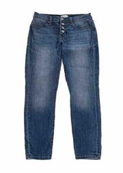 Lila Ryan Blue Skinny Mid Rise Jeans 4 Button Closure Women’s Pants size 31