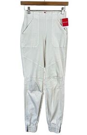 SPANX Stretch Twill Cargo Jogger in Parchment