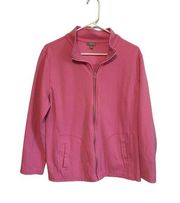 Talbots Pink Zip Up Jacket Size 1X