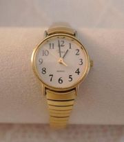 Vintage Timex Quartz Gold Circle Bracelet Watch