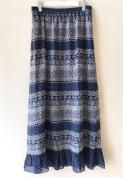 Bohemian Chiffon Maxi Skirt