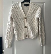 Chunky Knit Sweater Cardigan 