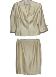 Vintage Maggy London Silk Skirt Set