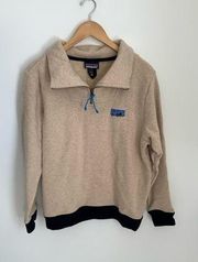 Patagonia Women’s Woolie Fleece Pullover Oat vintage patch