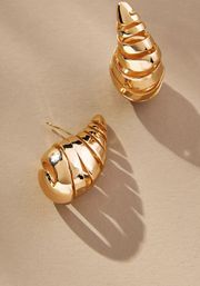 Gold The Petra Sliced Drop Earrings