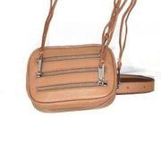 Rebecca Minkoff Tan Leather 3 Zip Belt Bag