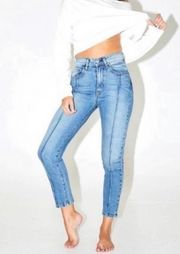 Revice High Rise Star Venus Crop Skinny Jeans 27 Blue