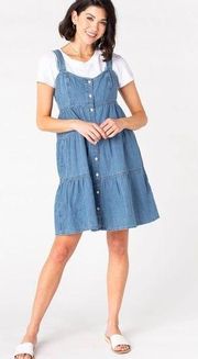 Levi's Joni Chambray Babydoll Mini Dress Sz XS