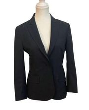 theory black casual business jacket blazer size 6