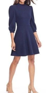 Gal Meets Glam Maggie Dress textured knit fit and‎ flare dress size 12