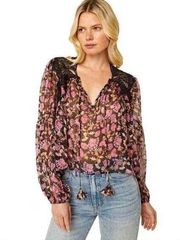 MISA Los Angeles Rosetta Fleur Rosie top size small