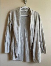 Barefoot Dreams cozychic lite open cardigan oatmeal color