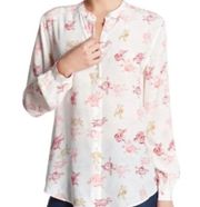 Signature Slim Shirt Nature White Multi Floral Silk