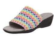 Aerosoles Cake Badder multicolored slide sandals size 6