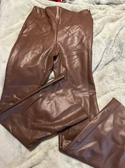 Brown Leather Pants