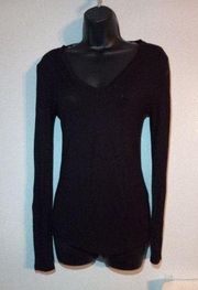 Sheer black Papaya long sleeve shirt